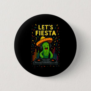 Cinco de Mayo mexikanische Kaktus-Party lustig las Button