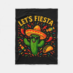 Cinco de mayo mexikanische Kaktus-Party lustig las Fleecedecke
