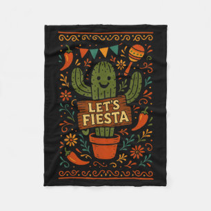 Cinco de Mayo mexikanische Kaktus-Party lustig las Fleecedecke