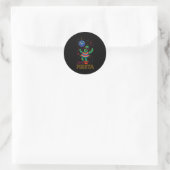 Cinco de Mayo mexikanische Kaktus-Party lustig las Runder Aufkleber (Tasche)