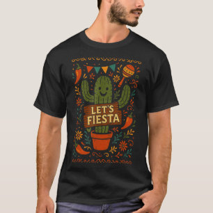 Cinco de Mayo mexikanische Kaktus-Party lustig las T-Shirt