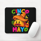Cinco De Mayo-Mexikanische Party Lasst Fiesta Squa Mousepad (Mit Mouse)