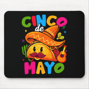 Cinco De Mayo-Mexikanische Party Lasst Fiesta Squa Mousepad