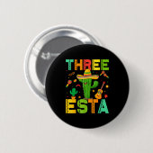 Cinco De Mayo Mexikanische Themenparty 3. Geburtst Button (Vorne & Hinten)