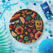 Cinco de Mayo. Mexikanischer heller Cartoon Pappteller (Party)