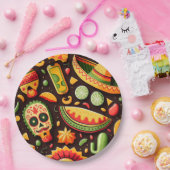 Cinco de Mayo. Mexikanischer heller Cartoon Pappteller (Party)