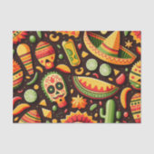 Cinco de Mayo. Mexikanischer heller Cartoon Seidenpapier (Vorderseite)