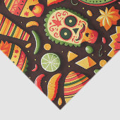 Cinco de Mayo. Mexikanischer heller Cartoon Seidenpapier (Ausschnitt)