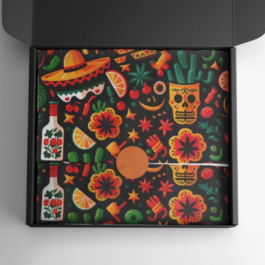 Cinco de Mayo. Mexikanischer heller Cartoon Seidenpapier