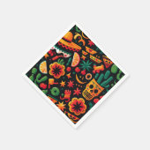 Cinco de Mayo. Mexikanischer heller Cartoon Serviette (Ecke)