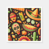 Cinco de Mayo. Mexikanischer heller Cartoon Serviette (Vorderseite)