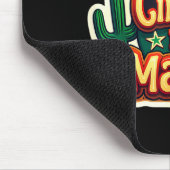 Cinco De Mayo Mexikanischer Kaktus Sombrero Gitarr Mousepad (Ecke)