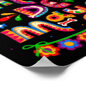 Cinco De Mayo Mexikanischer Taco Lass uns Fiesta C Poster (Ecke)