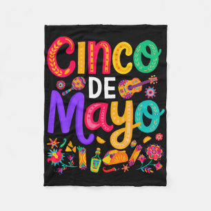 Cinco De Mayo Mexikanischer Taco Lustig 5 De Mayo  Fleecedecke
