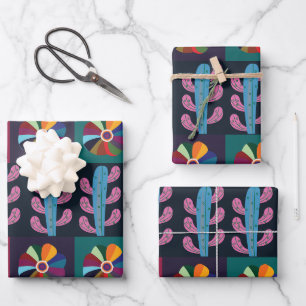 Cinco De Mayo Mexikanisches Kunstmuster Geschenkpapier Set