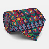 Cinco De Mayo Mexikanisches Kunstmuster Krawatte (Gerollt)
