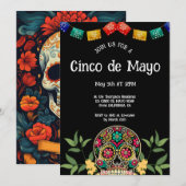 Cinco de Mayo Mexikanisches PARTY Einladung (Vorne/Hinten)