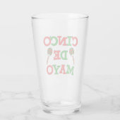 Cinco De Mayo Mexikanisches Party Glas (Rückseite)
