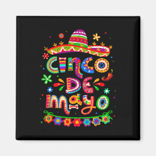 Cinco De Mayo Mexikanisches Taco Lass uns Fiesta C Magnet