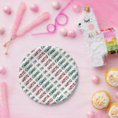 Cinco de Mayo Mexiko - Farbtypografie der mexikani Pappteller (Party)