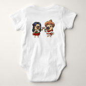 Cinco De Mayo Mops Baby Bodysuit Strampler (Rückseite)