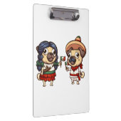 Cinco De Mayo Mops Clipboard Klemmbrett (Rechts)
