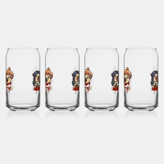 Cinco De Mayo Mops Glasses Dosenglas (Links)