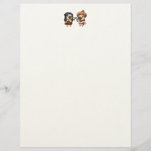 Cinco De Mayo Mops Letterhead Briefbogen