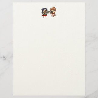 Cinco De Mayo Mops Letterhead Briefbogen
