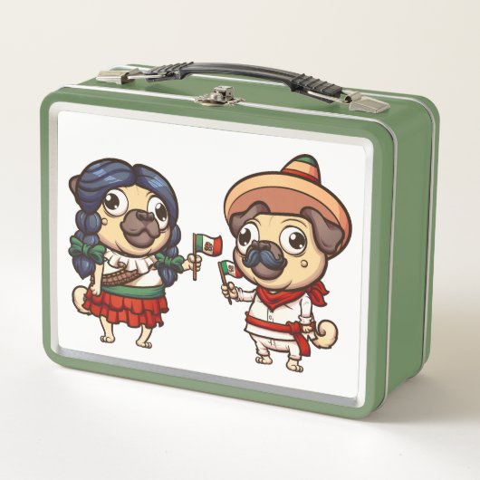 Cinco De Mayo Mops Lunchbox (Vorderseite)