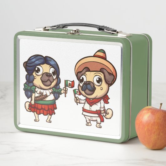 Cinco De Mayo Mops Lunchbox (Beispiel)