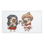 Cinco De Mayo Mops Pillowcases Kissenbezug (Rückseite-Links)