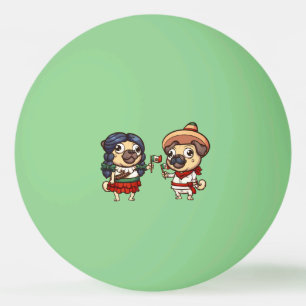 Cinco De Mayo Mops Ping Pong Balls Tischtennisball