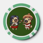 Cinco De Mayo Mops Poker Chips (Rückseite)