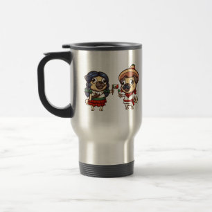 Cinco De Mayo Mops Travel Mug Reisebecher