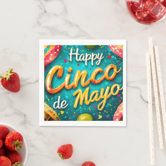 Cinco de Mayo Napkin Serviette (Beispiel)