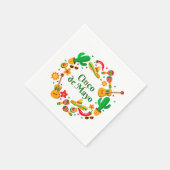 Cinco De Mayo Napkins Serviette (Ecke)