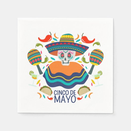Cinco De Mayo Napkins Serviette (Vorderseite)