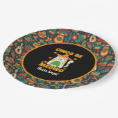 Cinco De Mayo - Niedliche Katze Pappteller (Schrägansicht)