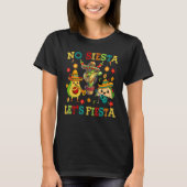 Cinco De Mayo No Siesta Lets Fiesta Cactus Funny K T-Shirt (Vorderseite)