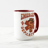 Cinco de Mayo Notfallabteilung-Feier-Krankenschwes Tasse (VorderseiteRechts)