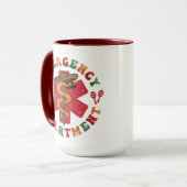 Cinco de Mayo Notfallabteilung Fiesta Krankenschwe Tasse (Vorderseite Links)
