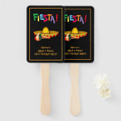 Cinco de Mayo oder mexikanische Fiesta Fächer (Vorne und Hinten)