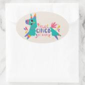 Cinco De Mayo Oval Sticker (Tasche)