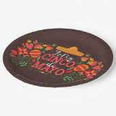 Cinco De Mayo Papierplatte Pappteller (Schrägansicht)