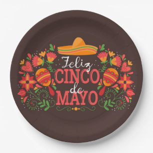 Cinco De Mayo Papierplatte Pappteller