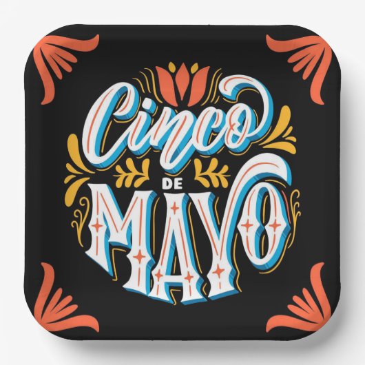 Cinco De Mayo Papierplatte Pappteller (Vorderseite)