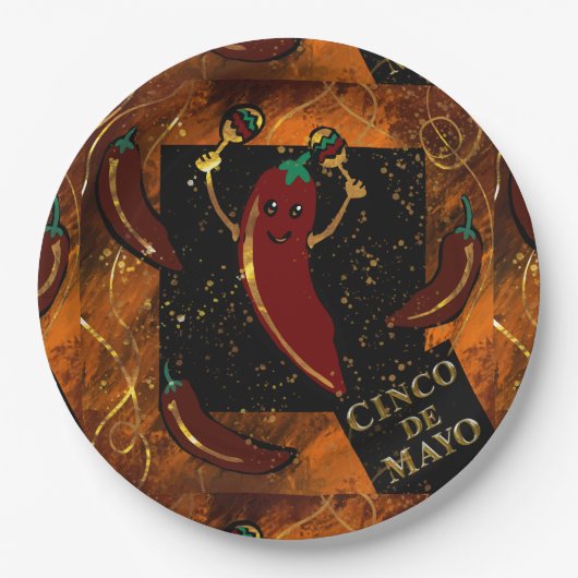 Cinco de Mayo Pappteller (Vorderseite)