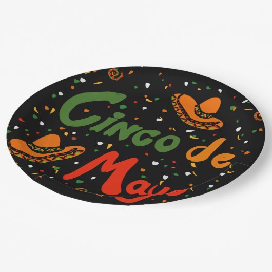 CINCO DE MAYO PAPPTELLER (Schrägansicht)