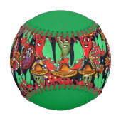 Cinco de Mayo Paprikaschoten Baseball (Vorderseite)